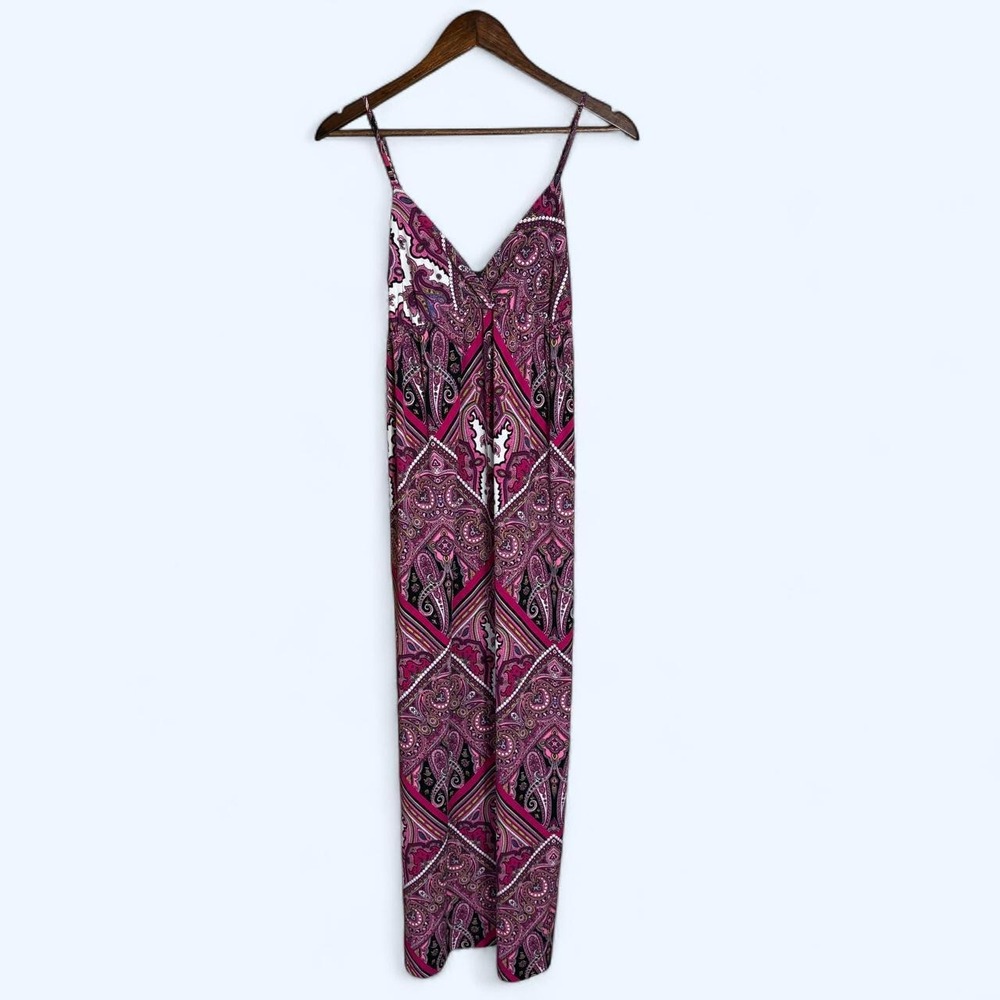 Wet Seal Purple Pink Maxi Dress Stretchy Medium Y2K